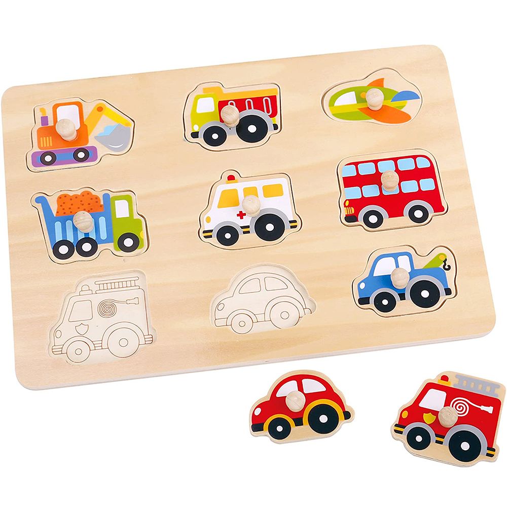 Дървен пъзел с дръжки, Превозни средства