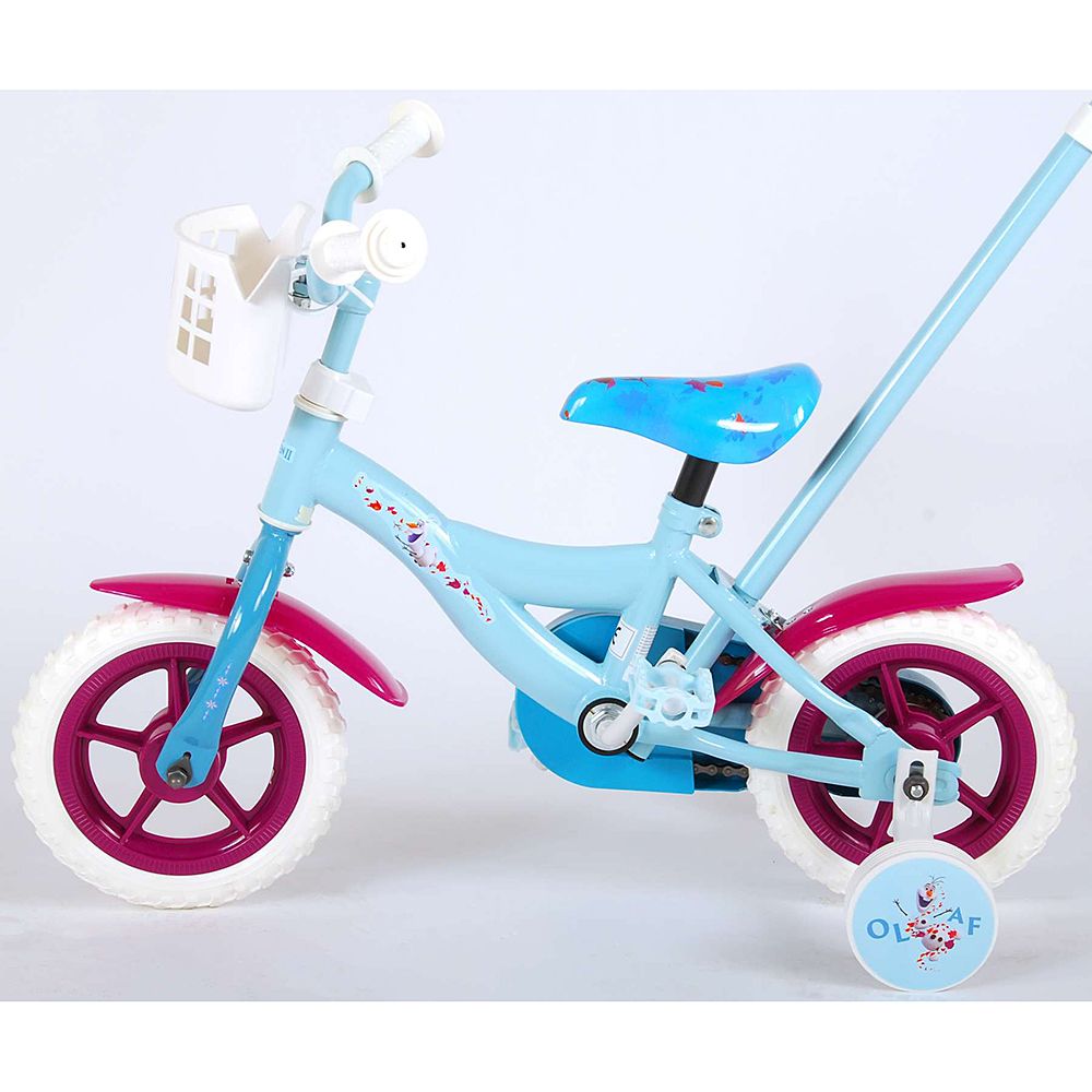 Велосипед с родителски контрол и помощни колела, Disney Frozen 2, 10 инча