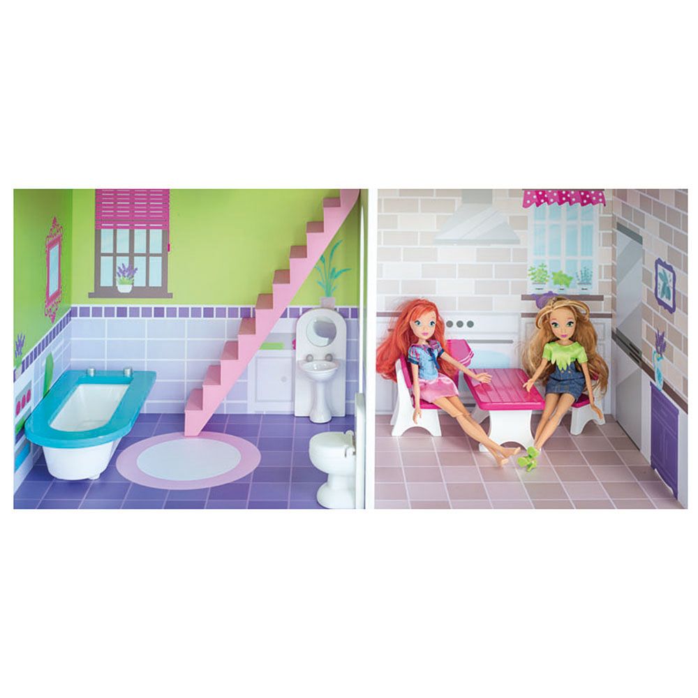 Голяма къща за кукли с обзавеждане, Прованс