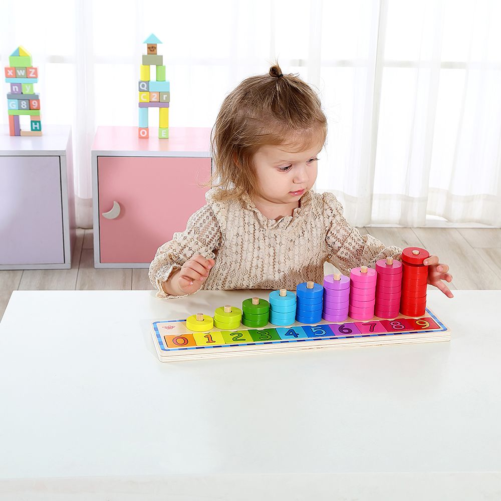 Дървена низанка, Научи се на броиш