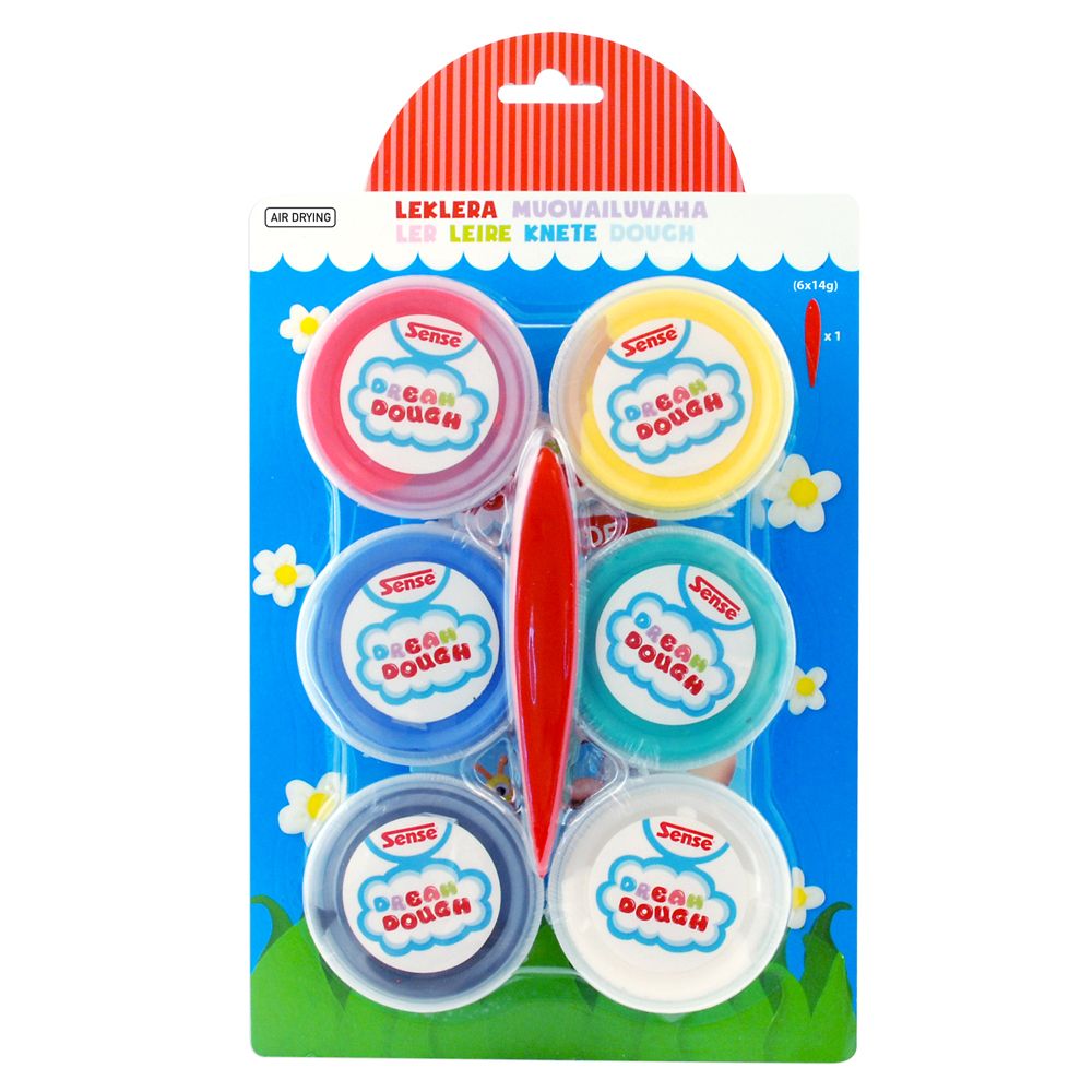 Sense, Моделин Dream Dough - 6 броя, среден