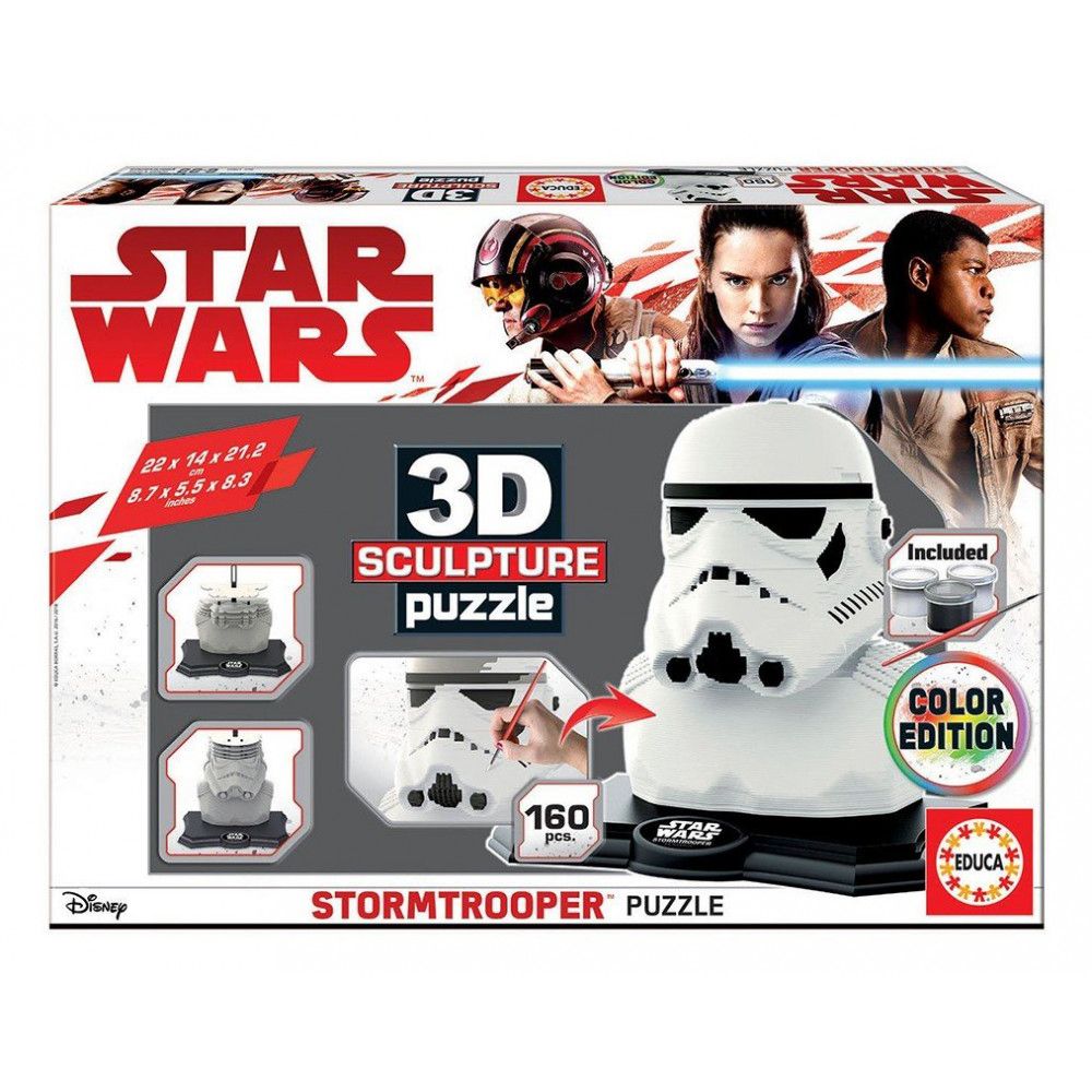 Educa, Междузвездни войни, Щурмовак, 3D пъзел за оцветяване, 160 части