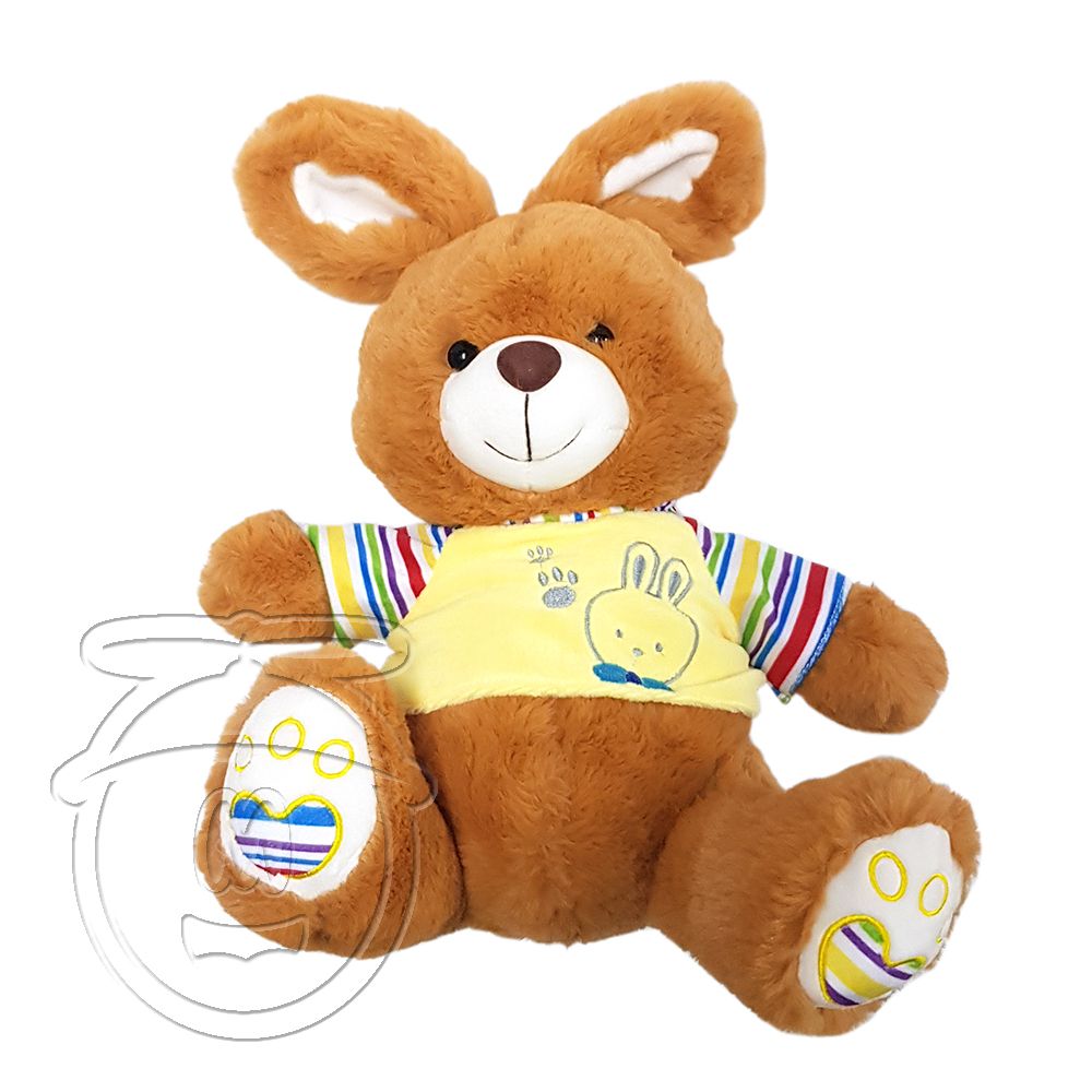 Happytoys, Моето приятелче, Зайче с жълта тениска, говори и пее на български език, голямо