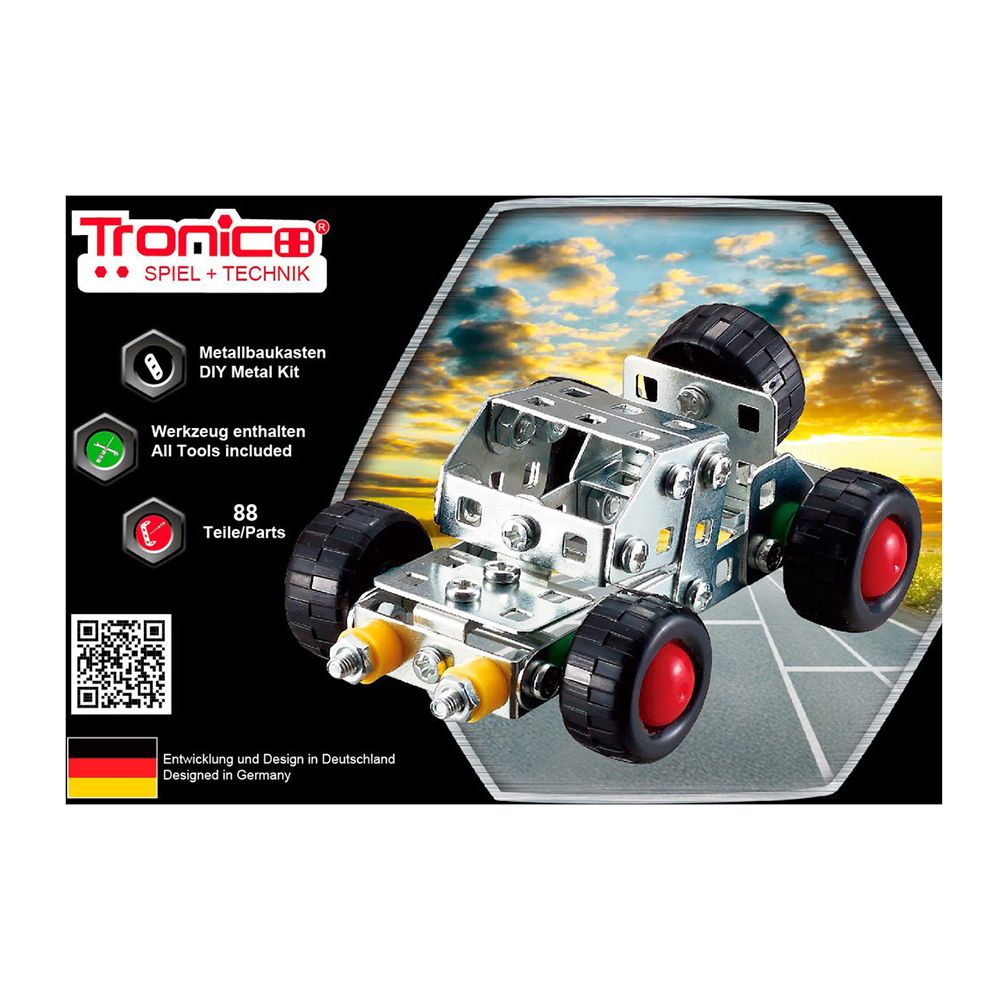 Silver Serie, Метален конструктор, Джип, 88 части, Tronico