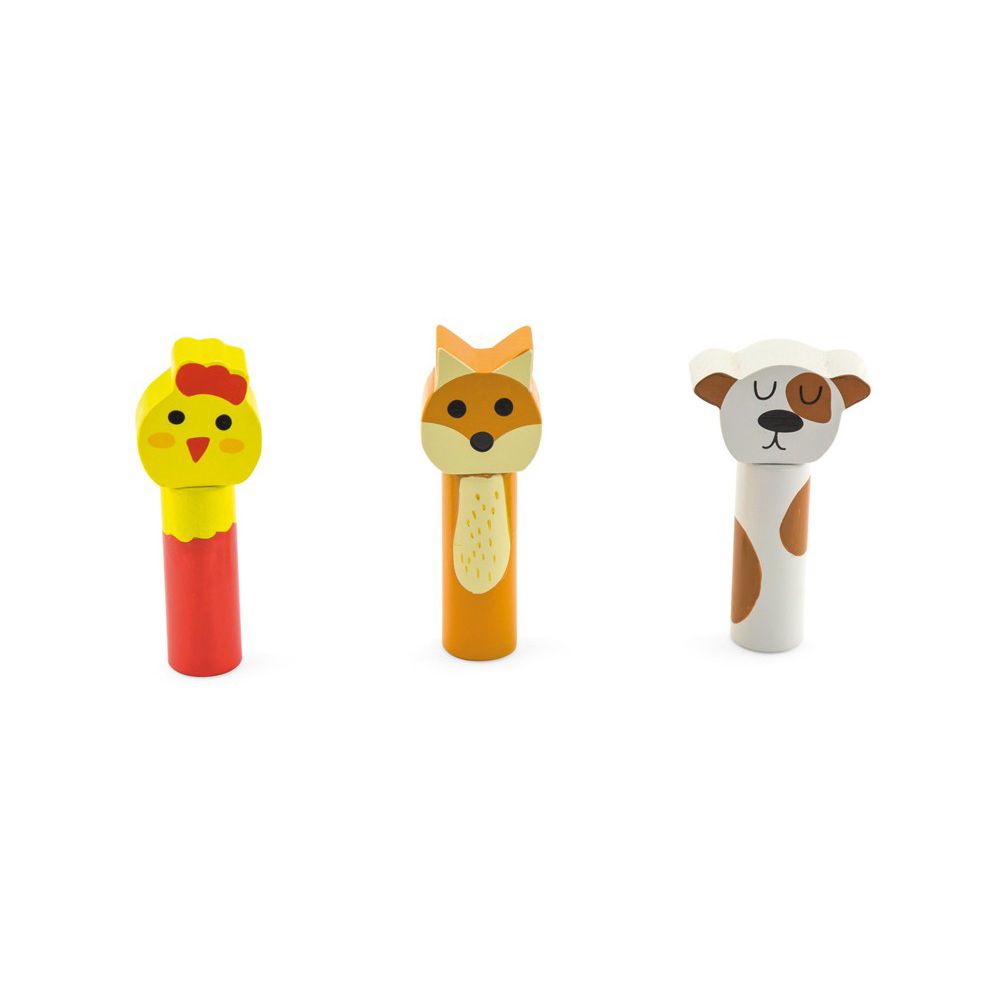 Игра с чукче, Подскачащи животни - петле, лисица, куче