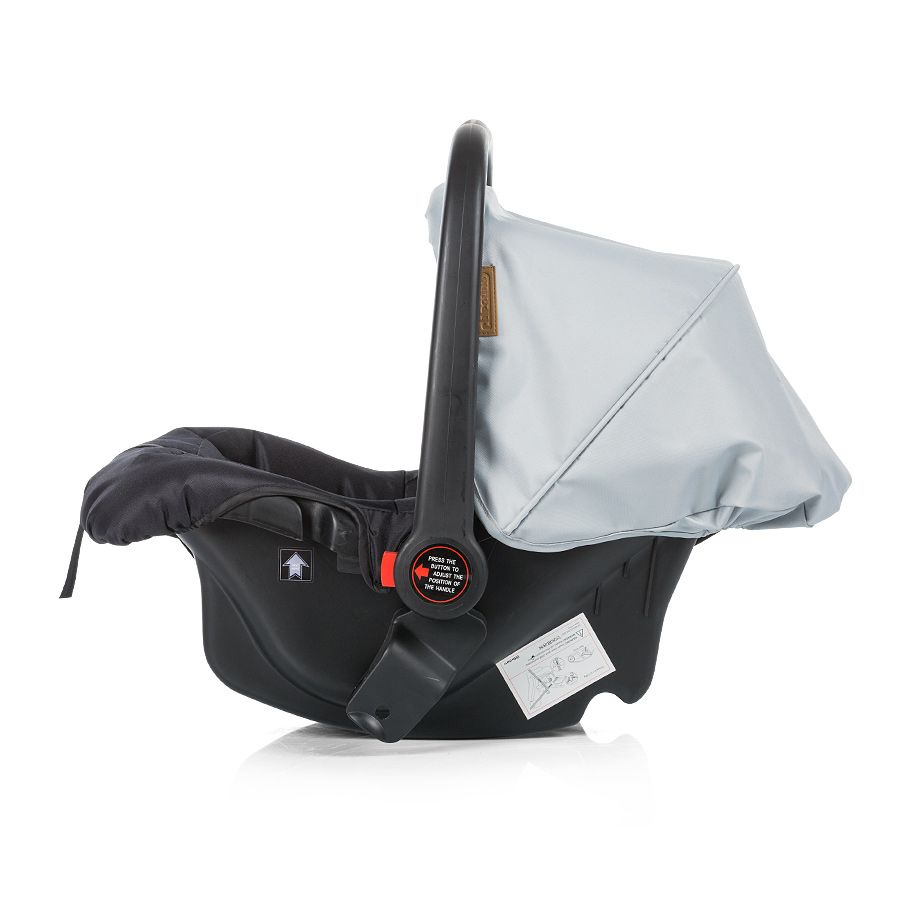 Детска количка със столче Пасо, сива,