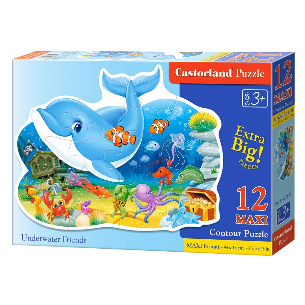 MAXI, Подводни приятели, пъзел 12 части, Castorland