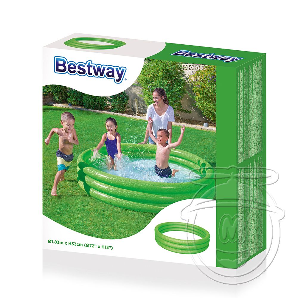 Надуваем басейн на 3 нива, едноцветен