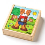 Кучето Джаф, комплект от шест дървени пъзела