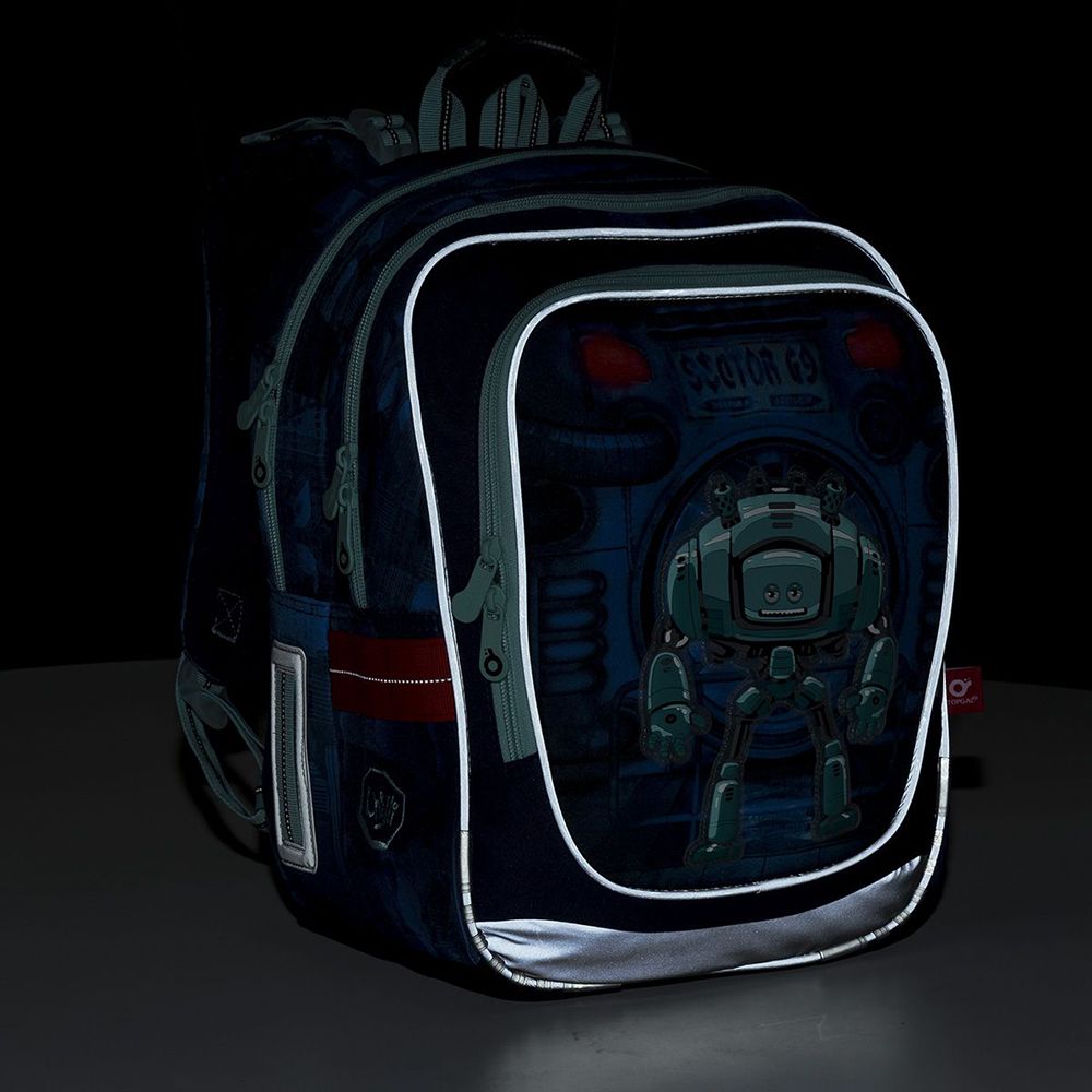 Анатомична ученическа раница, Син робот