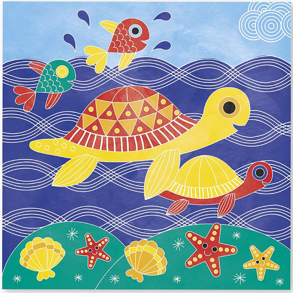 Мини картини за оцветяване, Морски животни