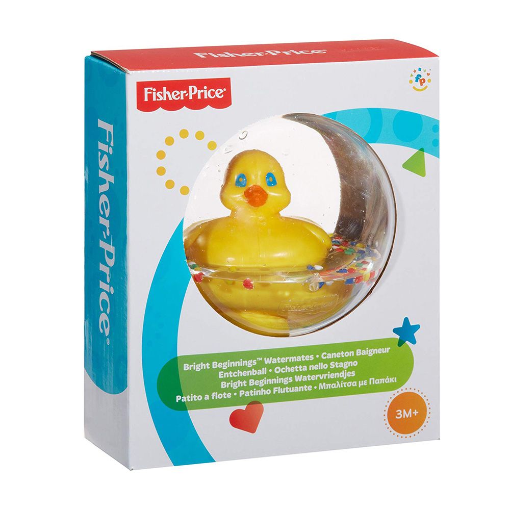 Забавна топка с плуващо пате, жълто