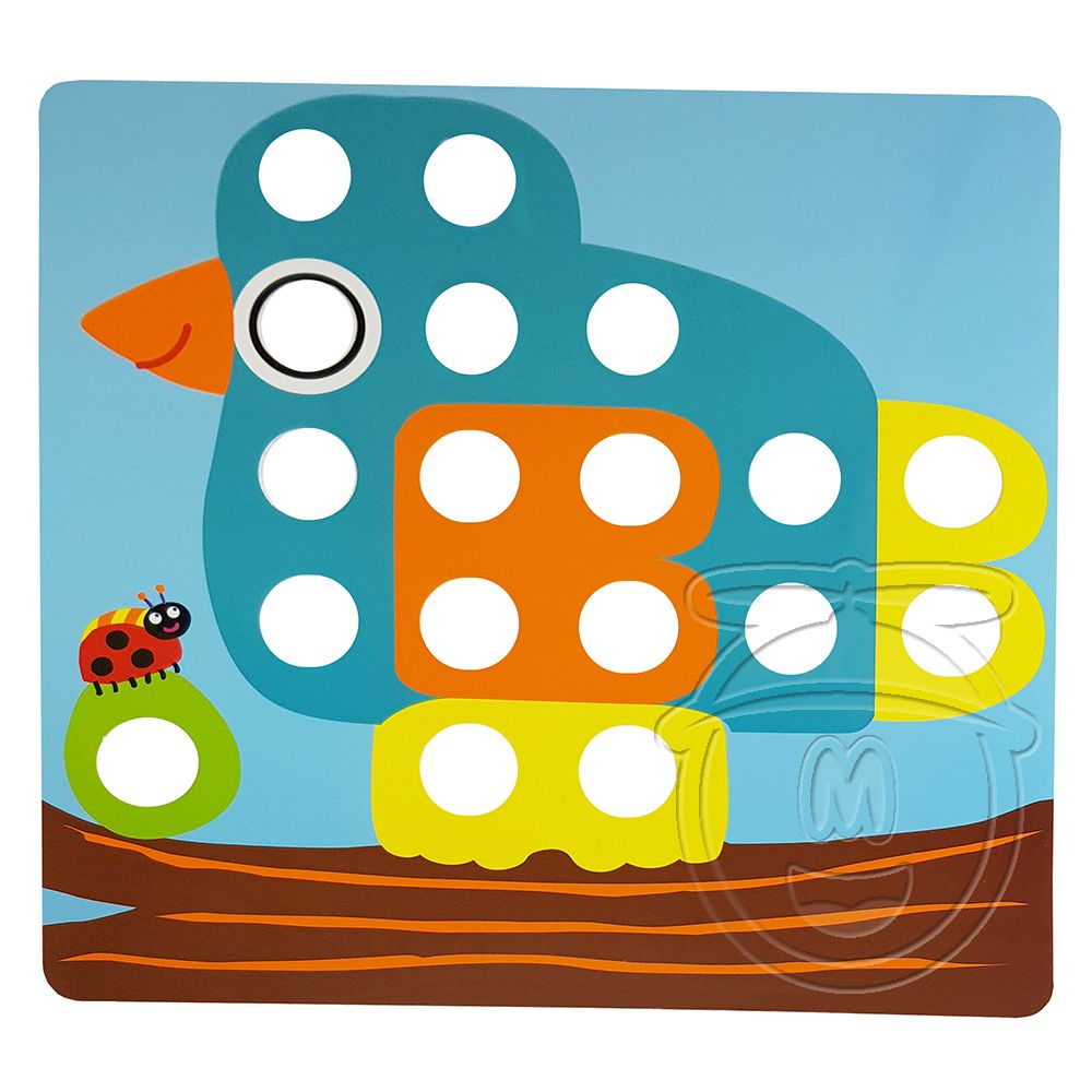 Бебешка мозайка с едри елементи