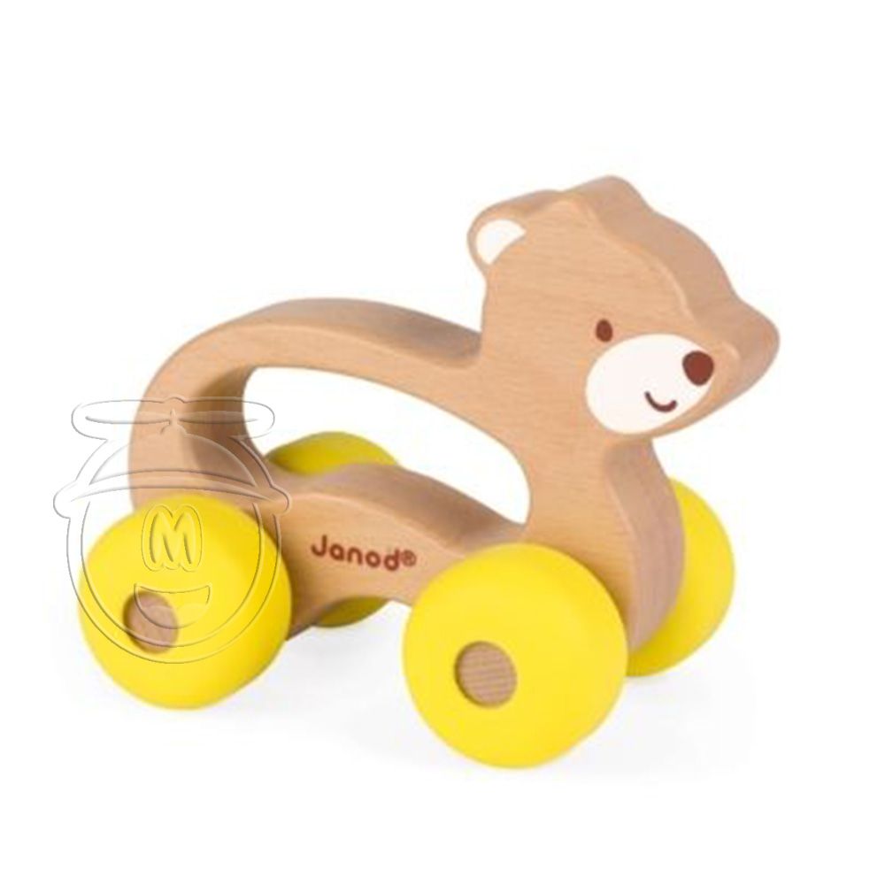 Janod, Дървена играчка за бутане, Meче