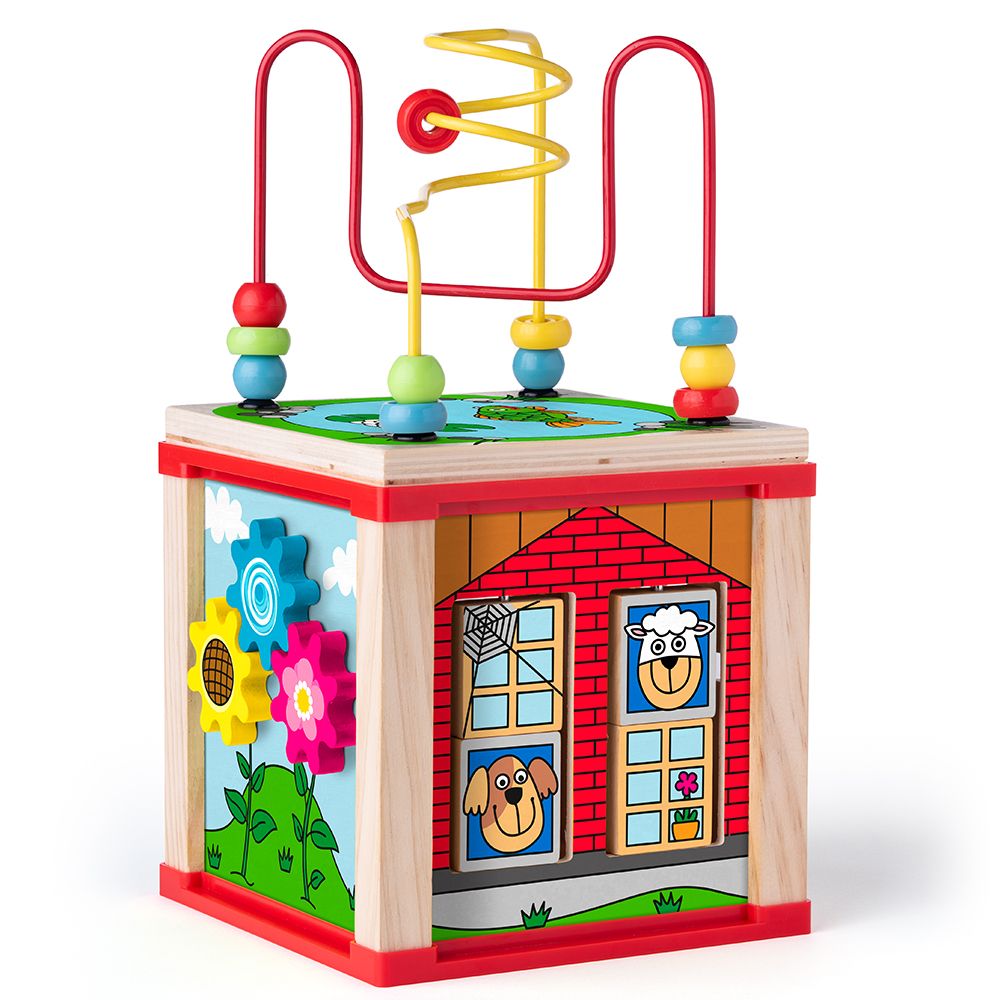 Дидактически цветен образователен куб