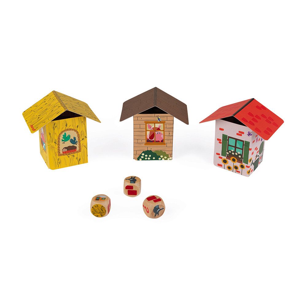 Janod, Занимателна игра, Трите прасенца и вълка