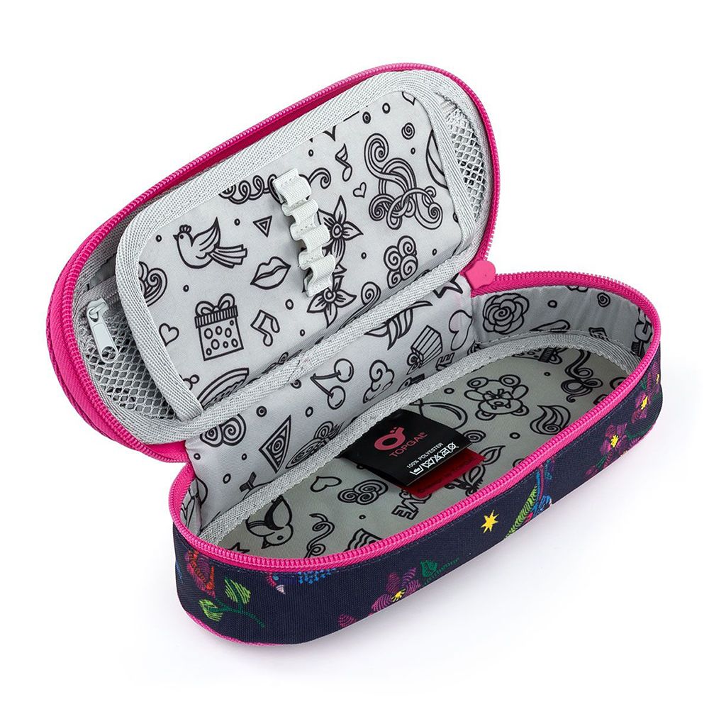 Ученически несесер, объл, Пъстър свят