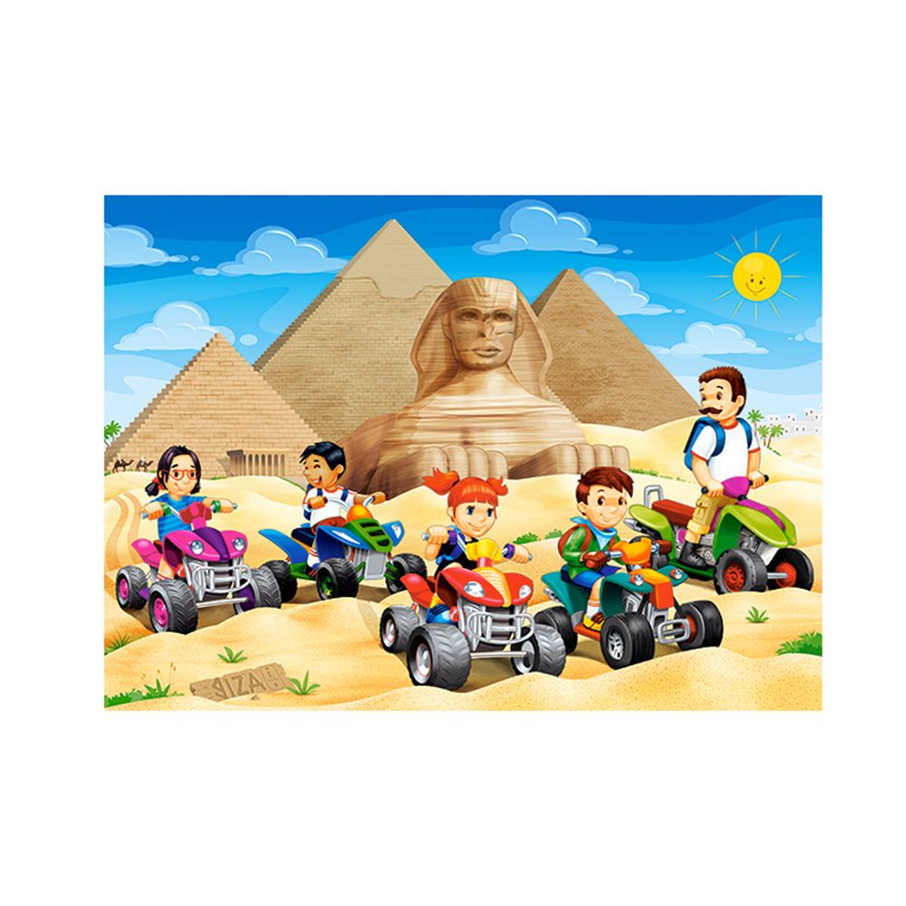 С бъгита на  пирамидите, пъзел 60 части