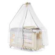 Kошара за спане и игра със балдахин, Селена, , бежова