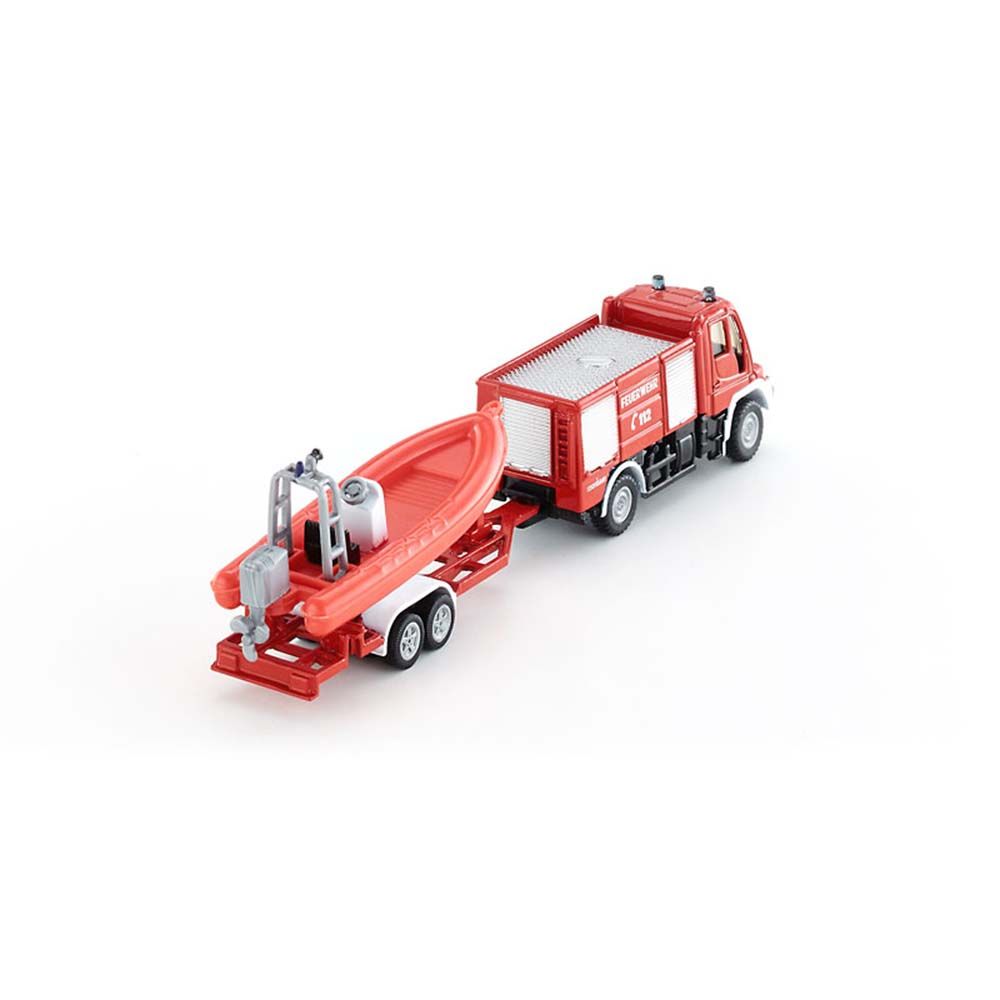 Пожарникарска кола с ниска платформа и Лодка