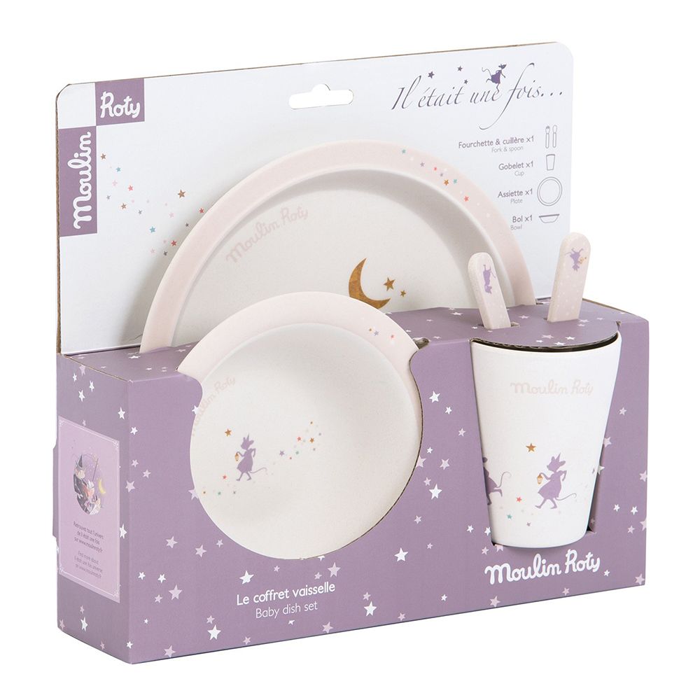 Moulin Roty, Детски комплект за хранене, Трите мишки-вълшебници