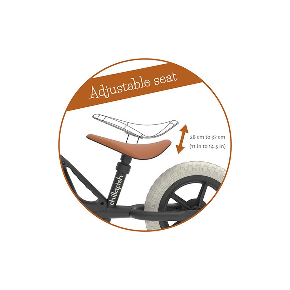 Колело за баланс, Charlie, 10 инча, черно