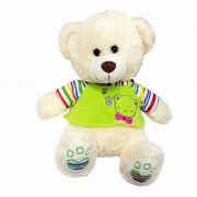 Моето приятелче, Мече бяло със зелена тениска, говори и пее на български език, голямо