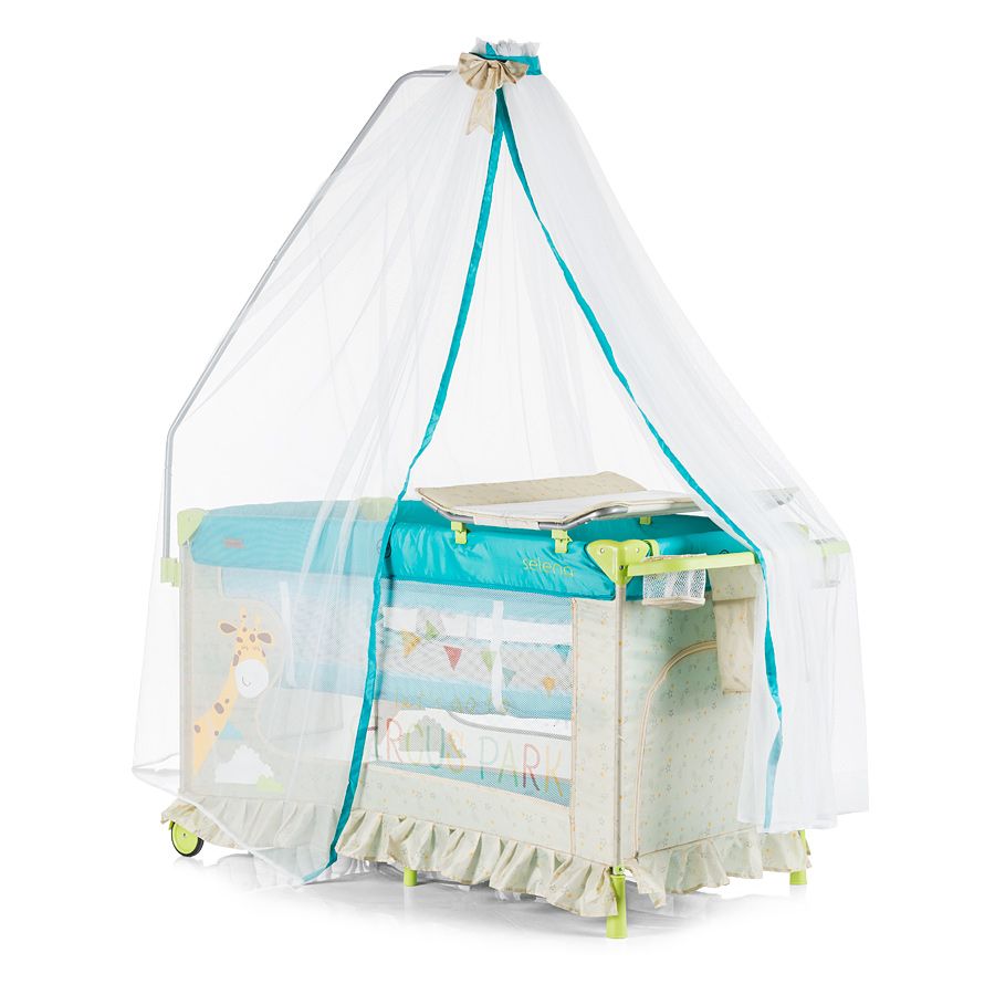 Chipolino, Kошара за спане и игра със балдахин, Селена, , синя