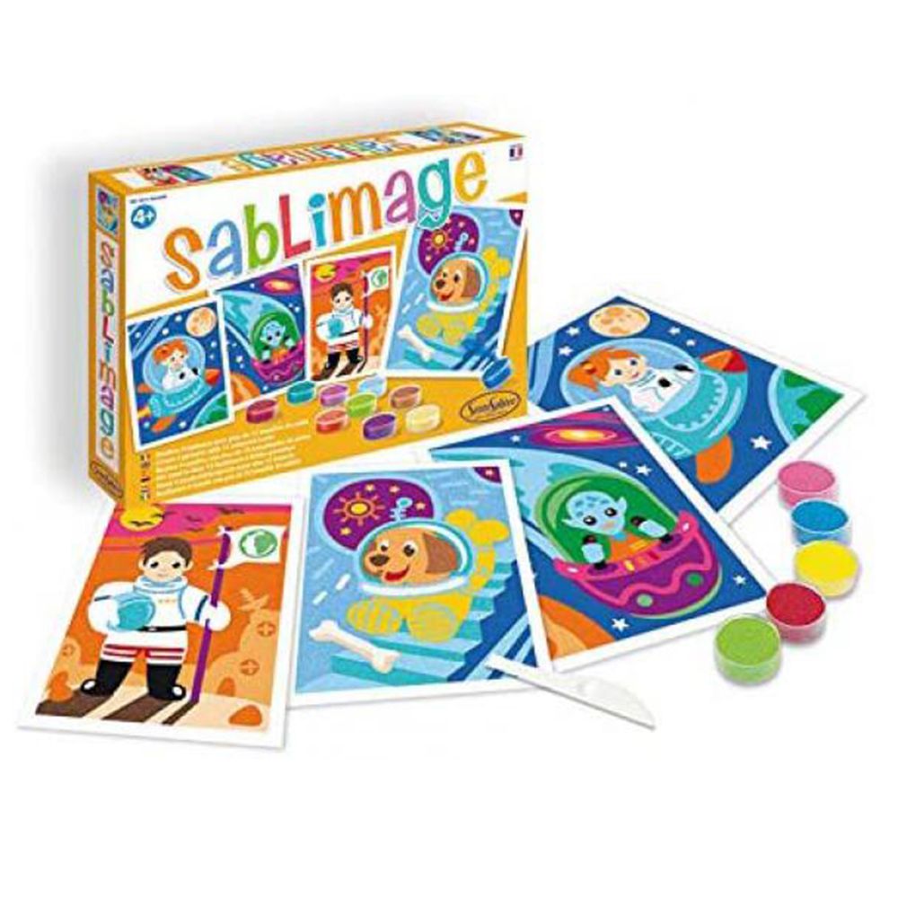 SentoSphere, Kомплект за рисуване с цветен пясък, Космос