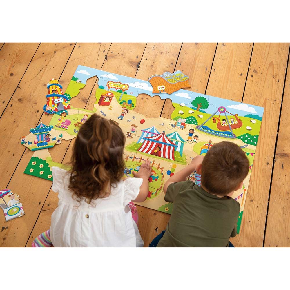 Гигантски пъзел за под, Лунапарк