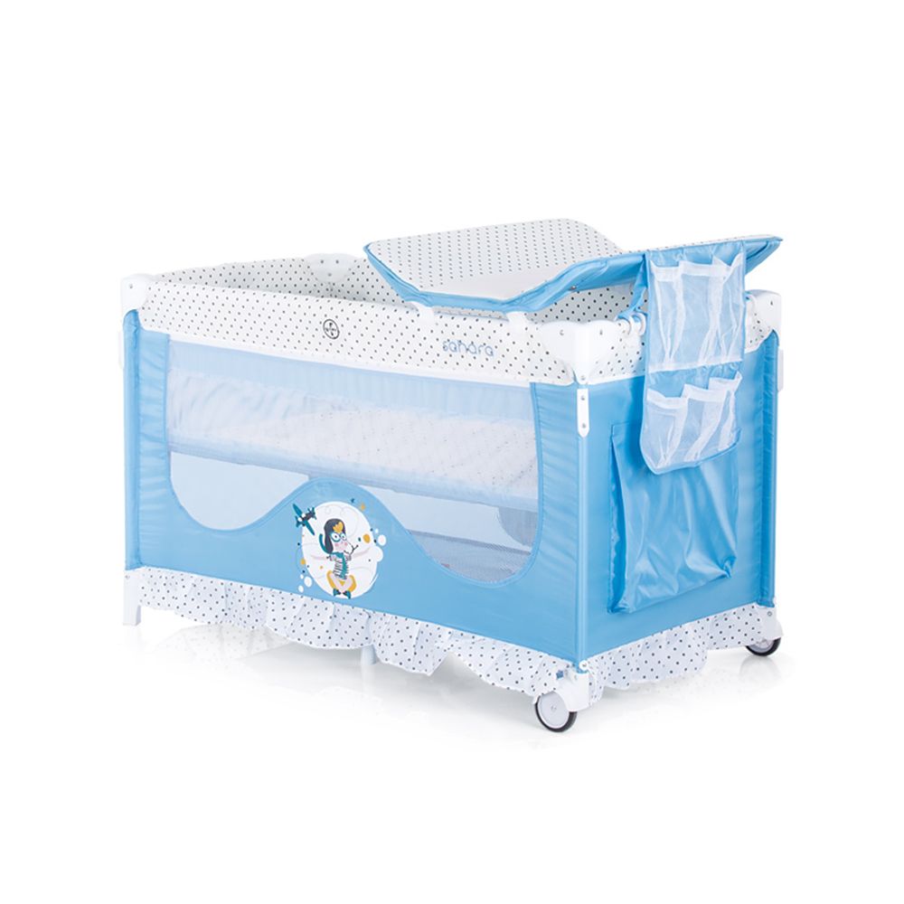 Детска кошара за спане и игра Сахара,  синя