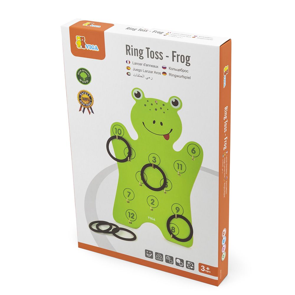 Дървена игра за стена с рингове, Жаба