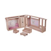 Дървена къща за кукли с обзавеждане