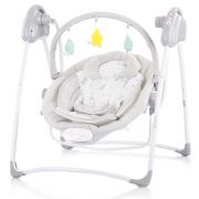Електрическа люлка и шезлонг Парадайз, 2 в 1,  сиви звездички