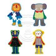 Комплект 4 забавни пъзели, Животни