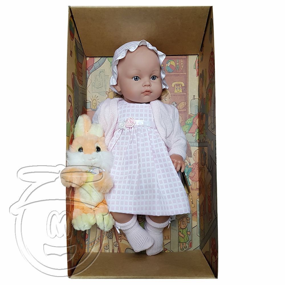 Кукла-бебе, Алисия със зайче, розова