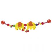 Дървена играчка за количка, Слончета