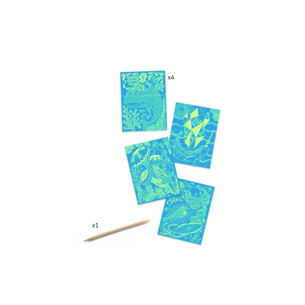 Фосфоресцентни скреч картини, Океан