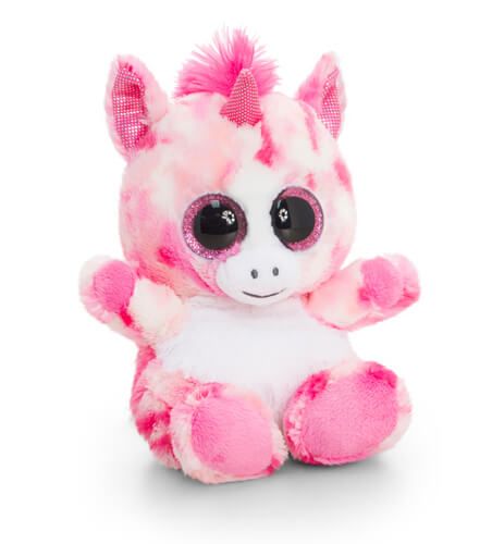 Keel Toys, Анимотсу, Плюшен еднорог, розов, 15 см