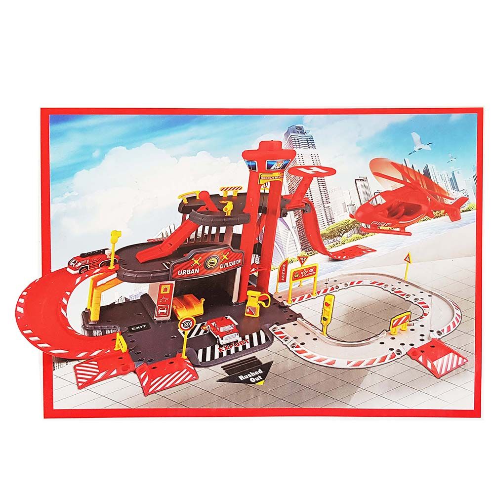 Гараж на три нива, Пожарна станция