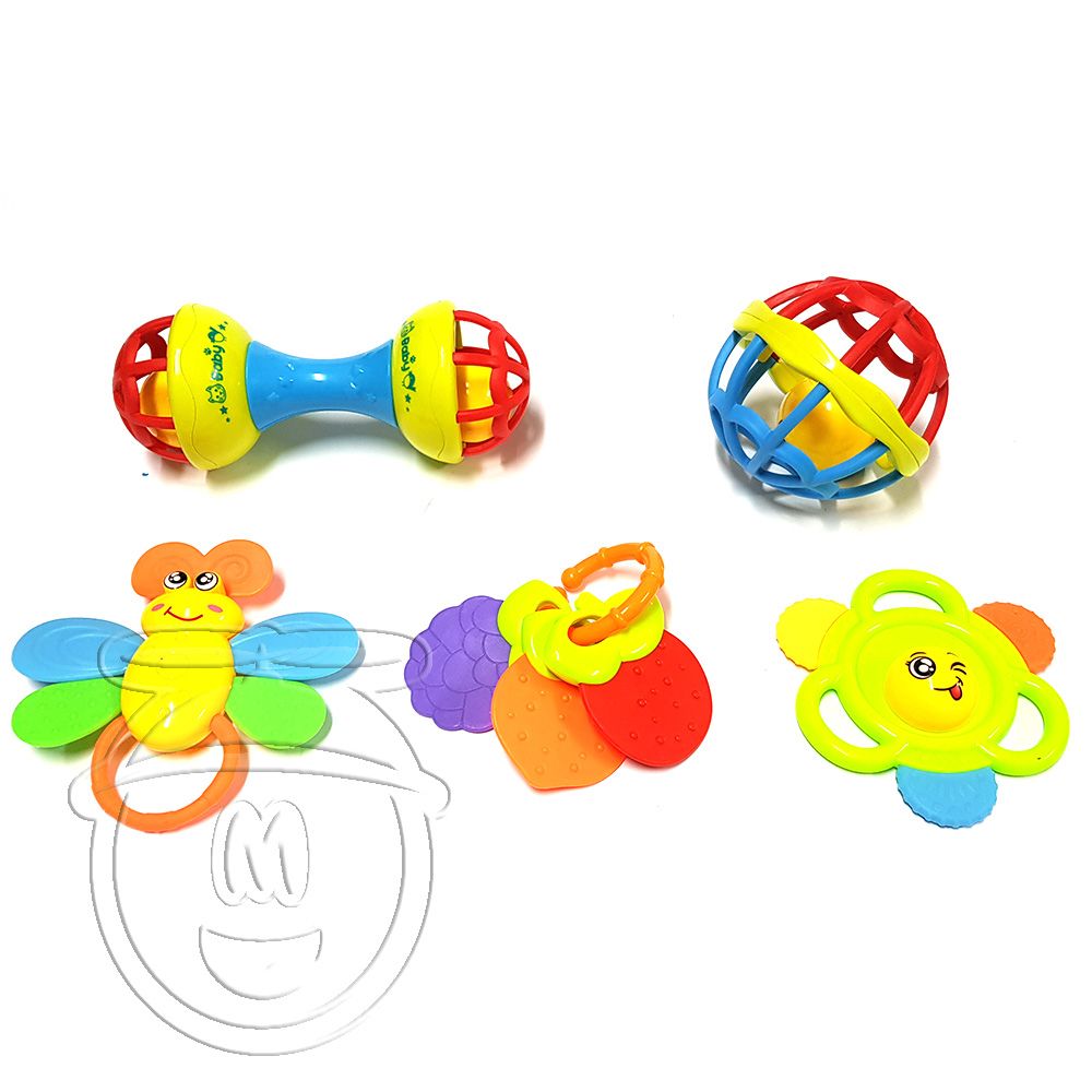 Funning Game Time, Бебешки дрънкалки, меки, 5 броя
