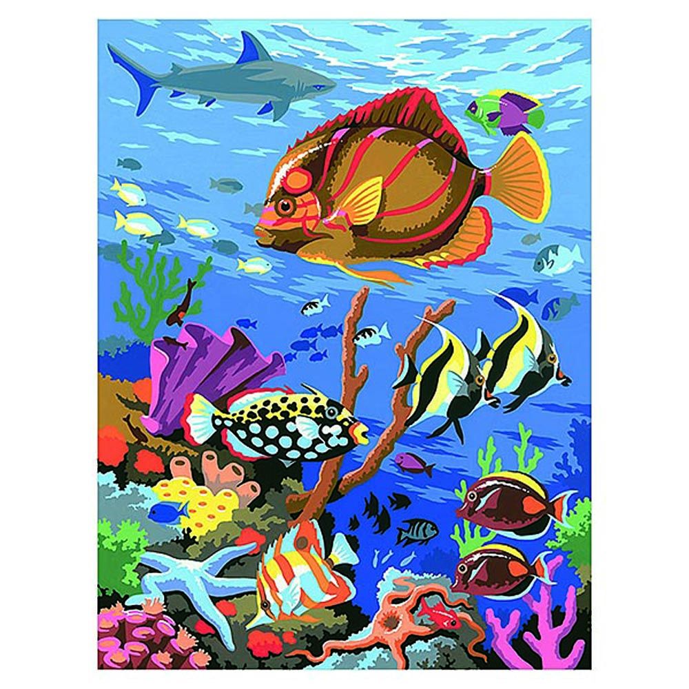 KSG crafts, Рисуване по номера с акрилни бои, Морско дъно