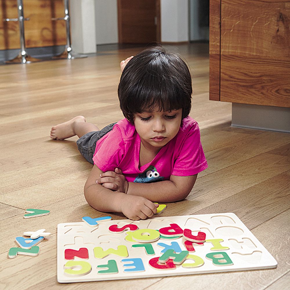 Дървен пъзел, Английската азбука