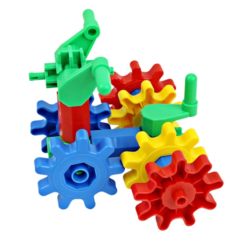 Пластмасов конструктор На площадката, със зъбни колела, 40 части