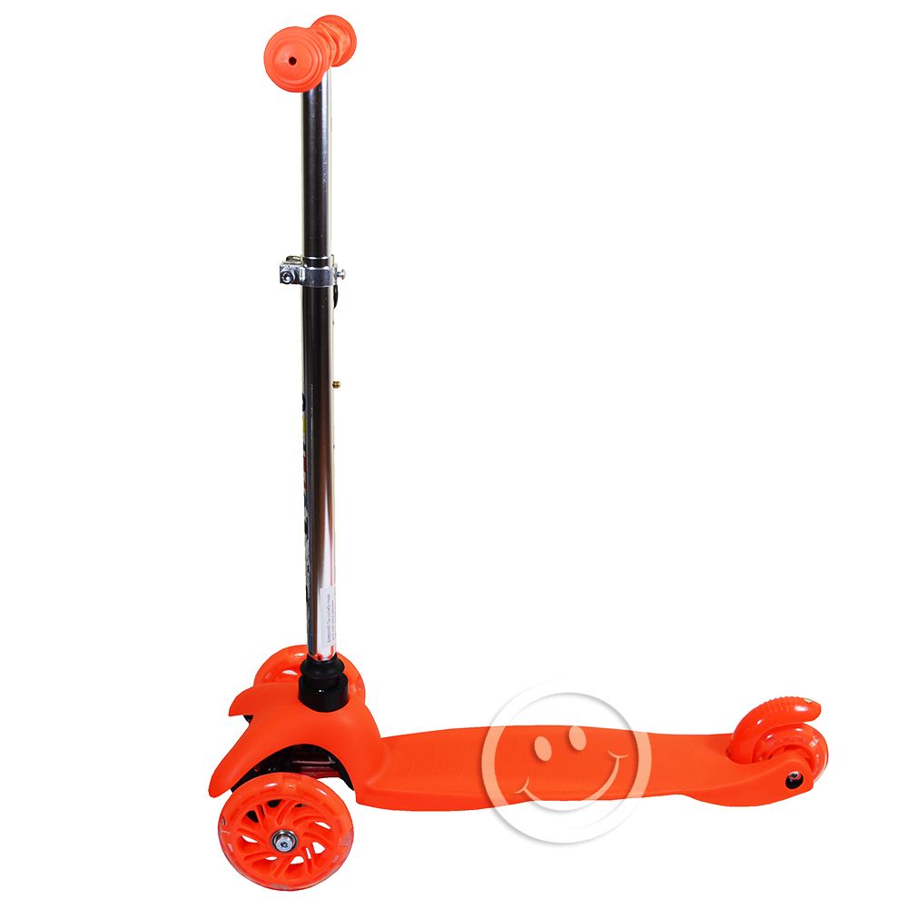 Тротинетка със светещи колела, оранжева