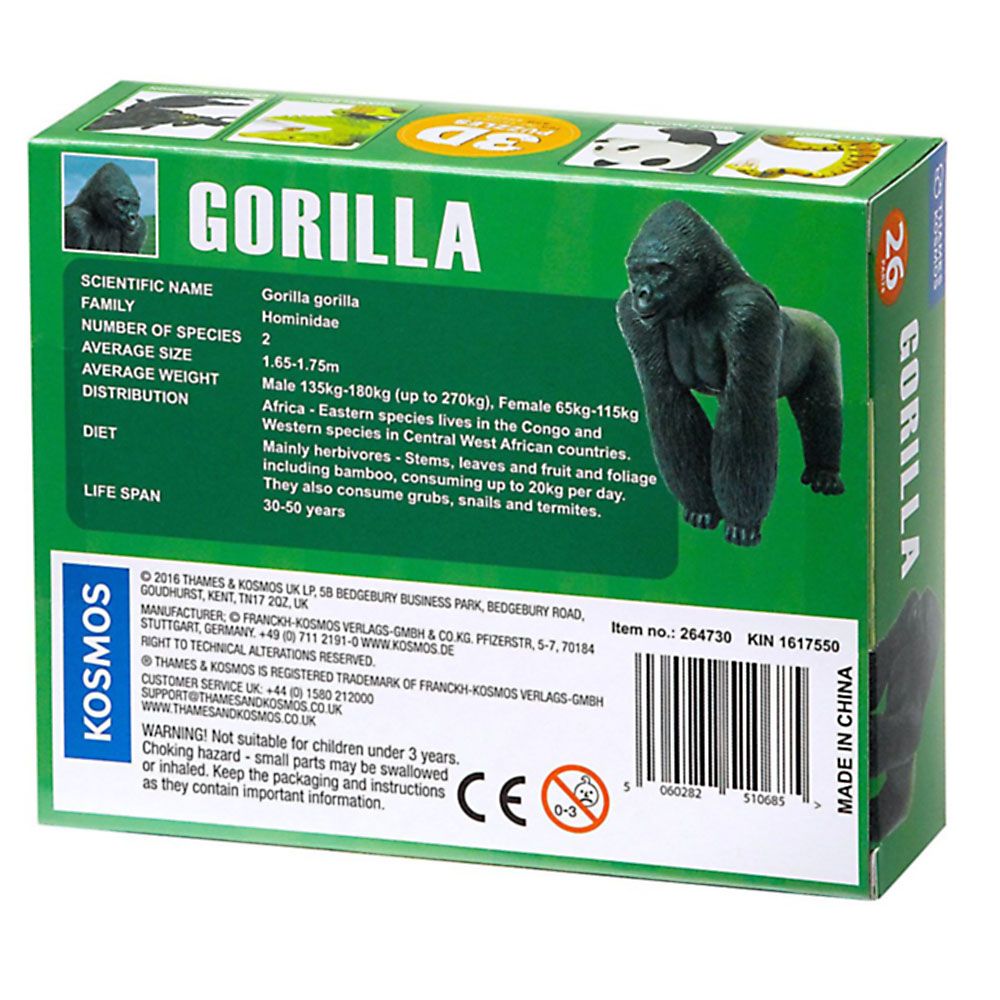 3D пъзел, Горила, 26 части