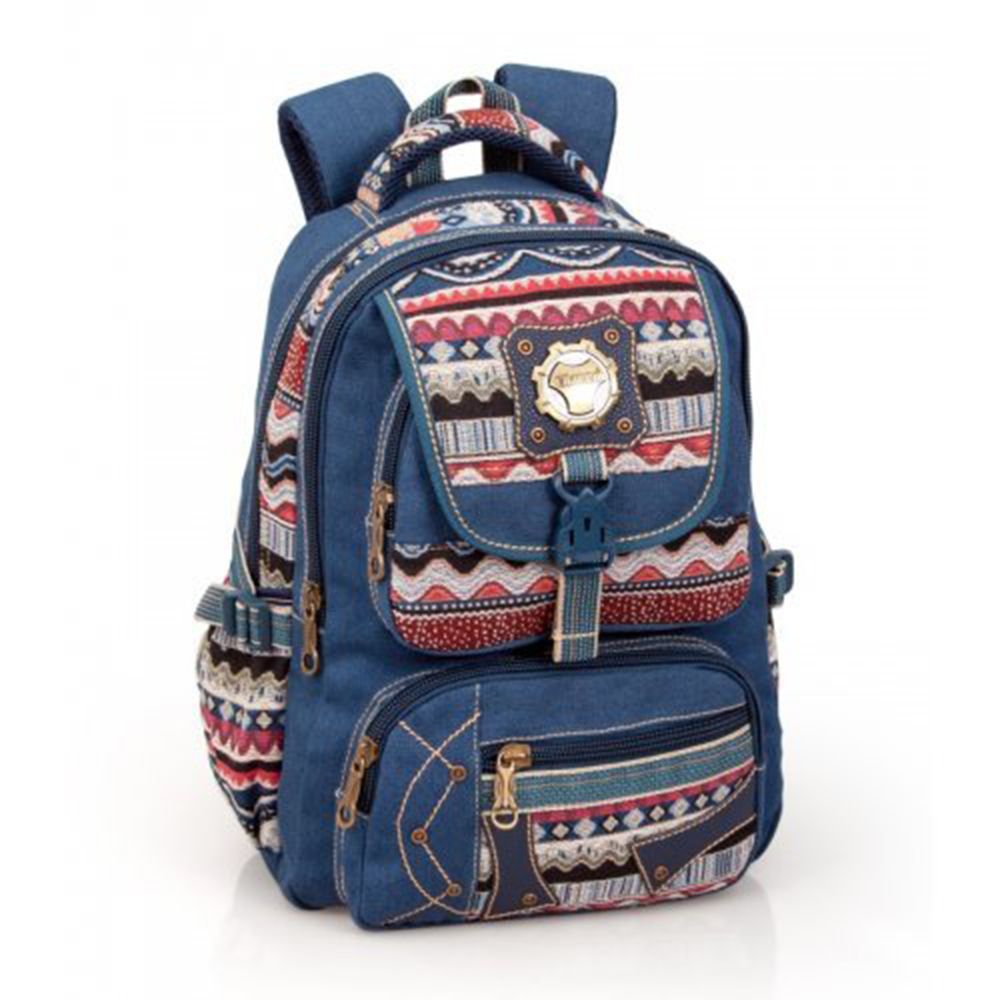 El Charro, Раница с две отделения и предни джобове, Етно стил, J. M. Inacio