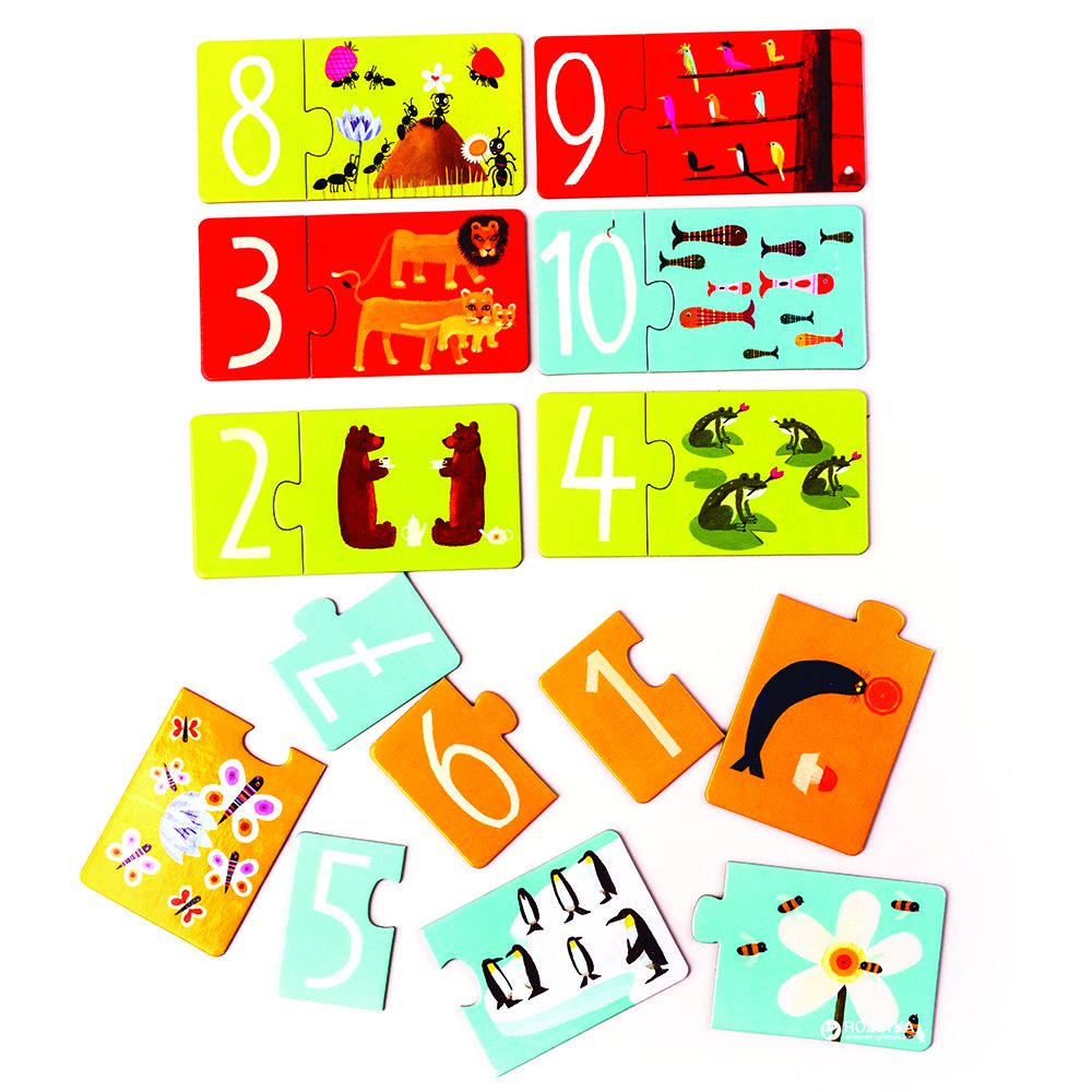 Двоен пъзел, Числа и цветове