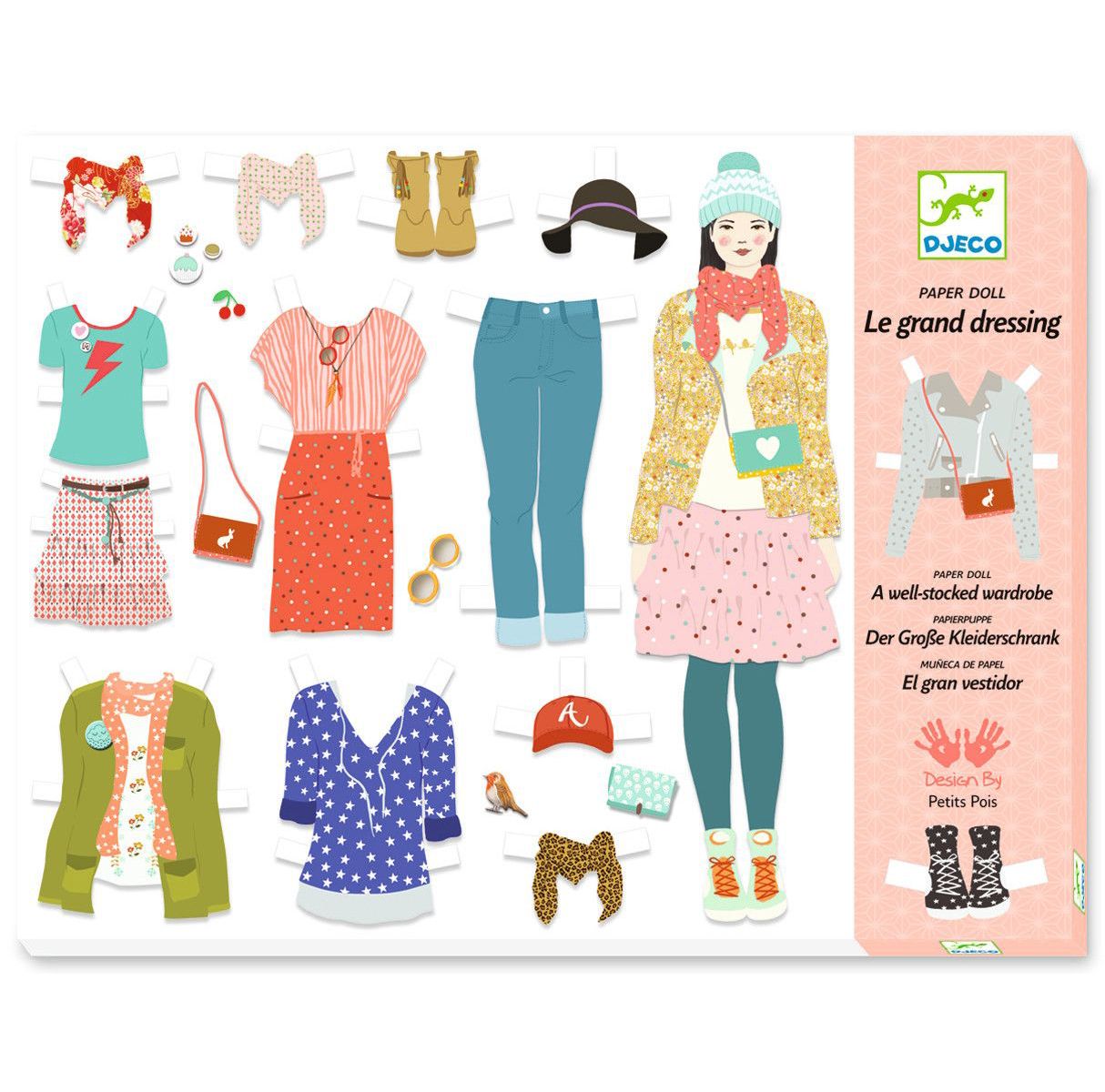 Djeco, Хартиени кукли за обличане