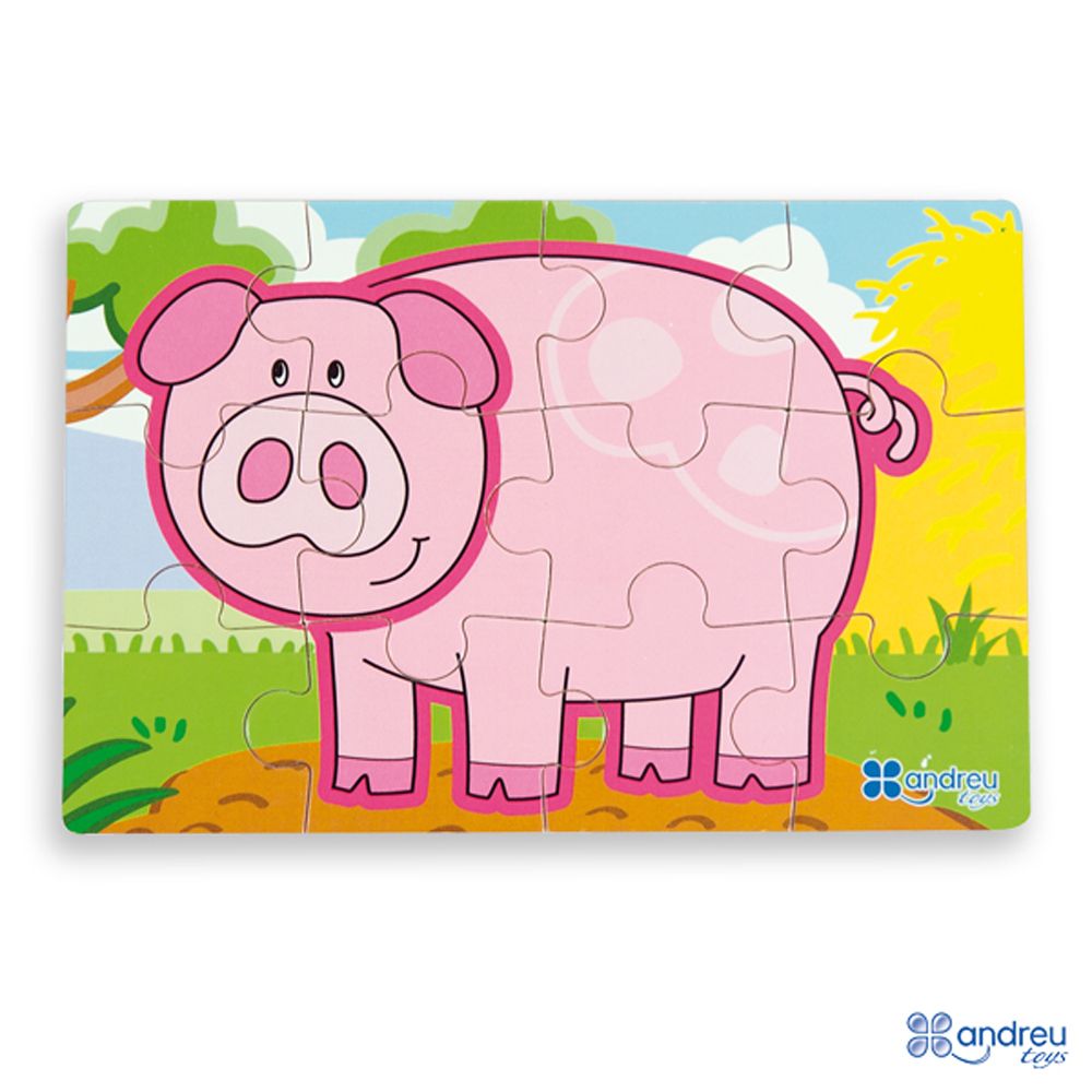 4 пъзела в кутия Ферма